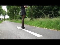 Spódnica darmowe porno polskie mini i pończochy