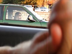 Panie nago zdjęcia lampa błyskowa auto, w korku